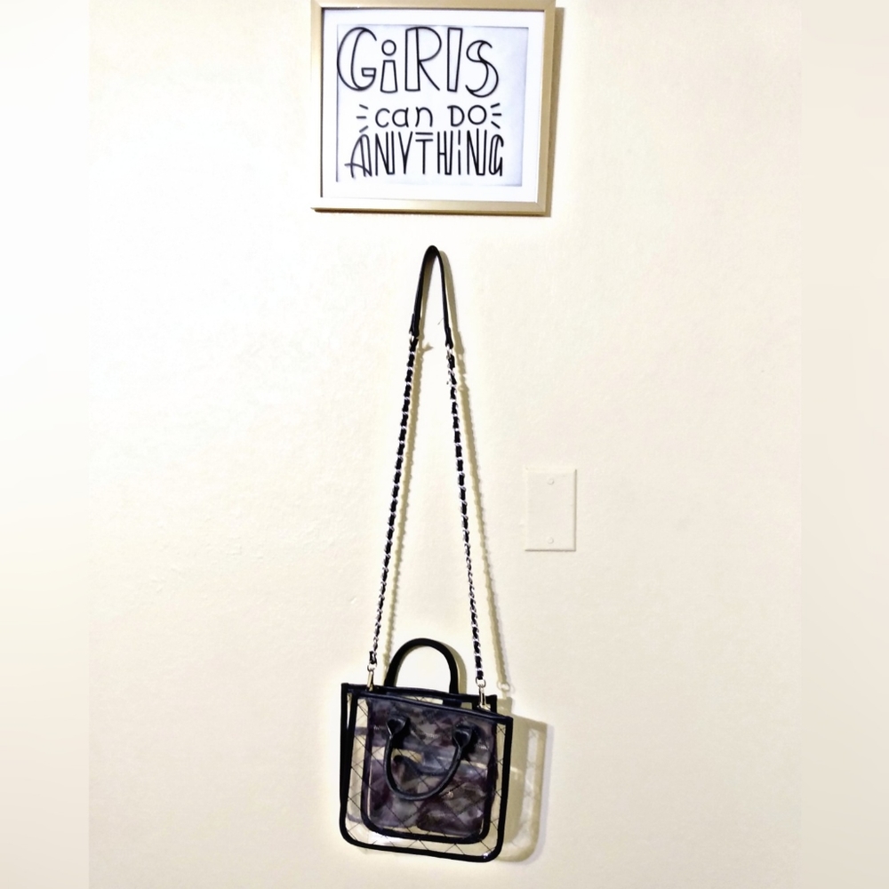 Hand bag, transparent, small